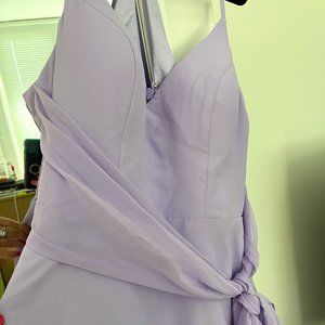 Azazie Doll bridesmaid dress Chiffon lilac size 10 NWT